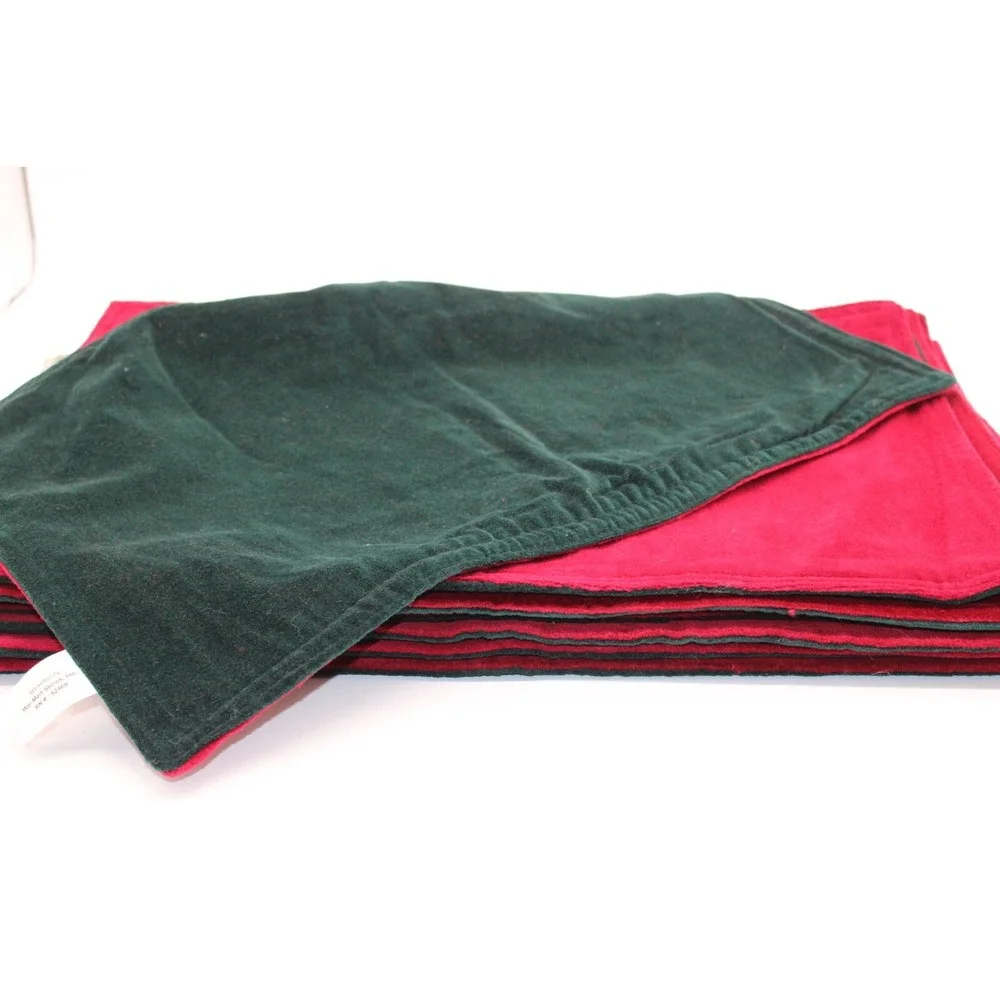 Holiday Velvet Reversible Table Runner w/ 8 Matching Placemats Home‎ Trends